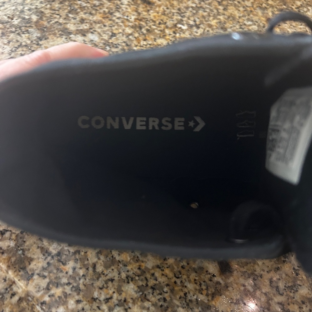 Black High-Top Men’s Converse Sneakers - Picture 6 of 7